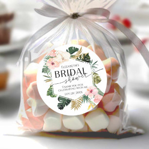 Tropical Floral Brautparty vielen Dank Sticker