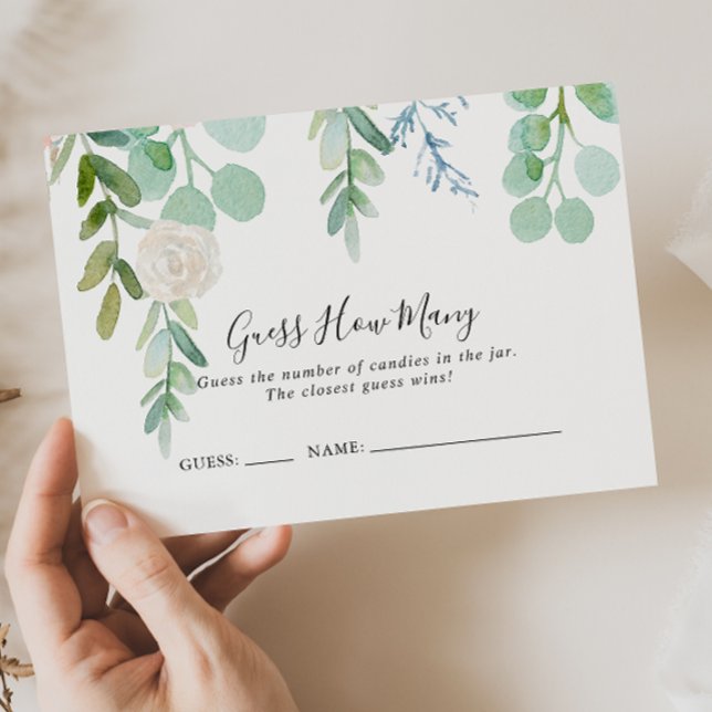 Tropical Floral Devine Combien De Carte De Jeu (Créateur téléchargé)