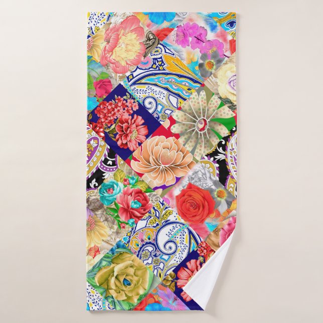 Tropical Floral Pattern (Serviette de bain)