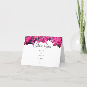 Tropical Floral Wedding Dankeskarte