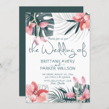 Tropical Floral Wedding