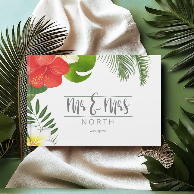 Tropical Floral Wedding ID475 Gästebuch (Von Creator hochgeladen)