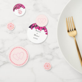 Tropical Floral Wedding Table Confetti Konfetti