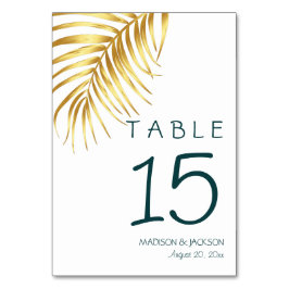 Tropical Floral Wedding Tischnummer