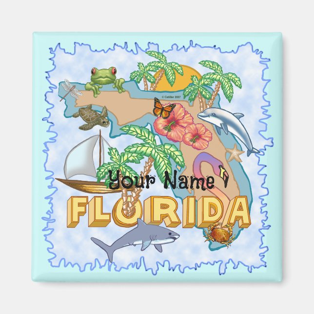 Tropical Florida Magnet (Vorne)