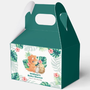 Tropical Flower Schlüpfender Dinosaurier Junge Bab Geschenkschachtel