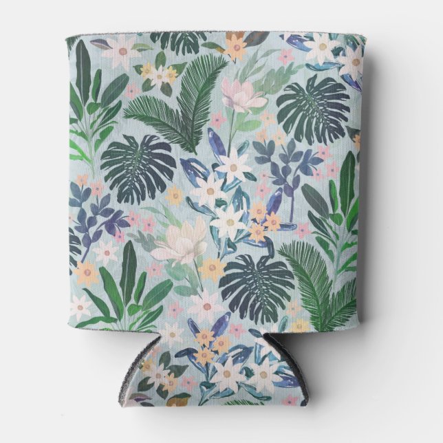 Tropical Foliage Floral Pattern Dosenkühler (Vorderseite)