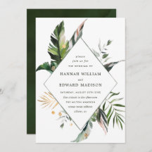 Tropical Foliage Green Wedding