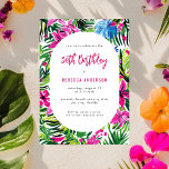 Tropical Foliage Hawaii Luau 30. Geburtstag Party Einladung<br><div class="desc">Vorlage für die tropische Foliage Hawaii Luau 30. Geburtstag-Party Einladung</div>