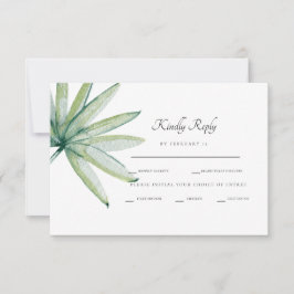 Tropical Folies Dinner Optionen Weißes UAWG RSVP Karte