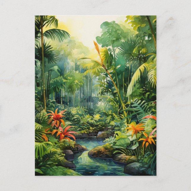 Tropical Forest Postkarte (Vorderseite)