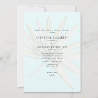 Tropical Frond Ice Blue No Parents Listed Wedding