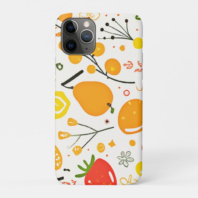 Tropical Fruit Fiesta Pattern Case-Mate iPhone Hülle (Rückseite)