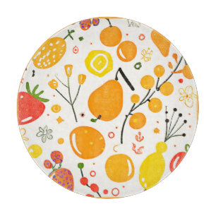 Tropical Fruit Fiesta Pattern Schneidebrett