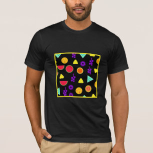 Tropical Fruit Neon Paradise Muster T-Shirt