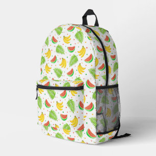 Tropical Fruit Polka Dot Muster Bedruckter Rucksack