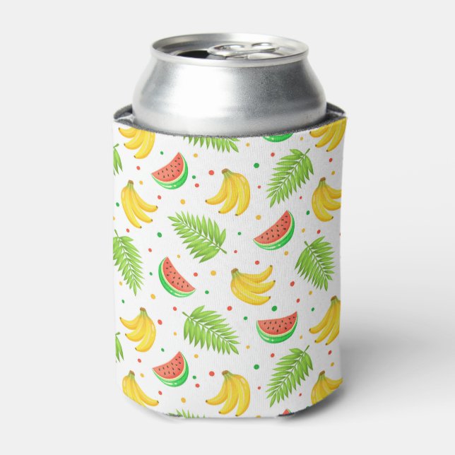 Tropical Fruit Polka Dot Muster Dosenkühler (Kanne Vorderseite)
