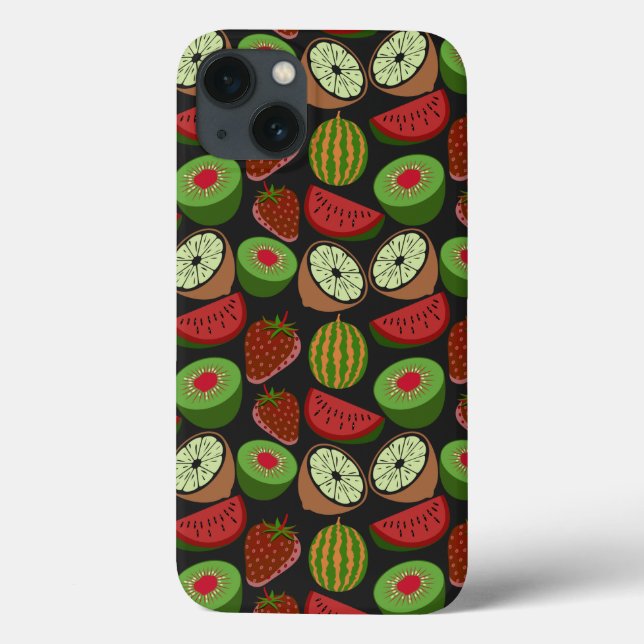Tropical fruit seamless pattern colorful Case-Mate iPhone hülle (Rückseite)