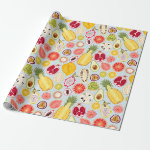 Tropical fruit wrapping paper geschenkpapier