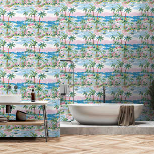 Tropical Getaway Pattern Tapete