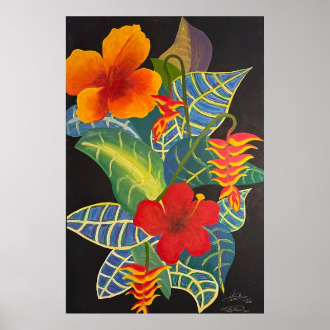 Tropical Ginger Blume Poster @3Typs1life (Vorne)