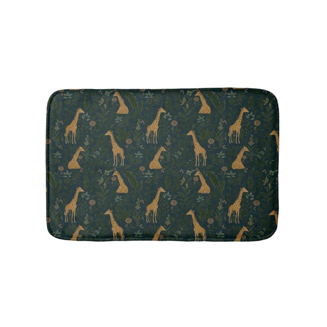Tropical Giraffe Hangout Badematte (Vorderseite)
