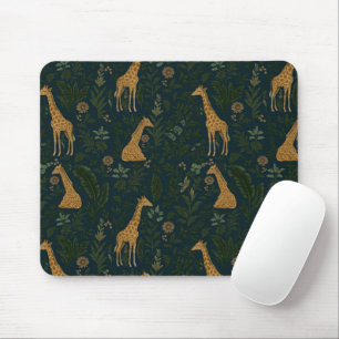 Tropical Giraffe Hangout Mousepad