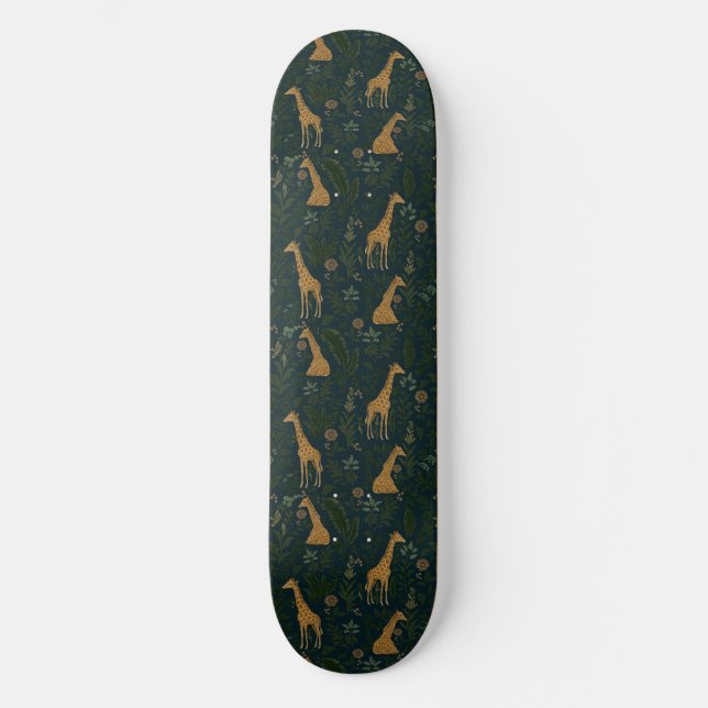 Tropical Giraffe Hangout Skateboard (Vorderseite)