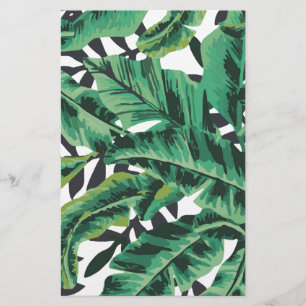 Tropical Glam Banana Motif feuille