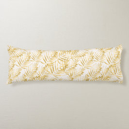 Tropical Gold Palm Leaf Seitenschläferkissen