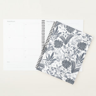 Tropical Gray Floral Greenery Planer