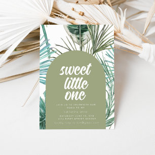 Tropical Green Baby Showdusche Party laden Einladung