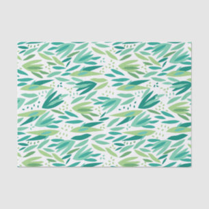 Tropical Green Leafs Muster Seidenpapier