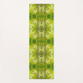 Tropical green palm leaves sunlight pattern yogamatte