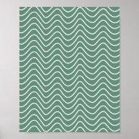 Tropical Green Zickzack Pattern Minimal Zigzag