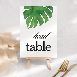 Tropical Greenerity Palm Head Table Tischnummer
