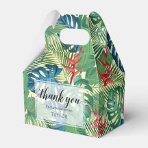 Tropical Greenery Floral Vielen Dank