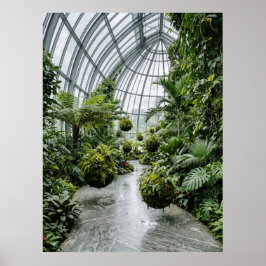 Tropical Greenhouse Jungle Path Poster
