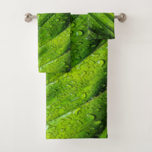 Tropical Greens avec gouttes de pluie