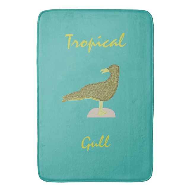Tropical Gull-Brown Badematte (Vorderseite Vertikal)
