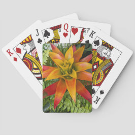 Tropical Guzmania Pflanze Spielkarten