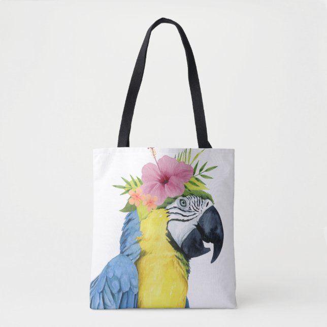 Tropical Halo - Papagei Tasche (Vorderseite)