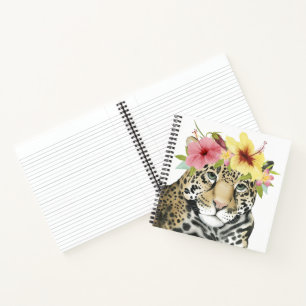 Tropical Halo   Süße Cheetah Notizbuch
