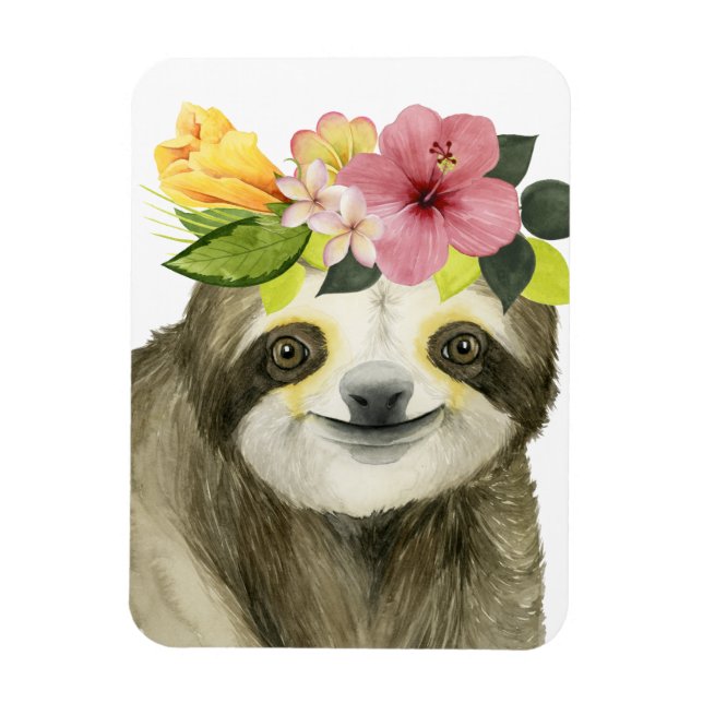 Tropical Halo | Sweet Sloth Magnet (Vertikal)