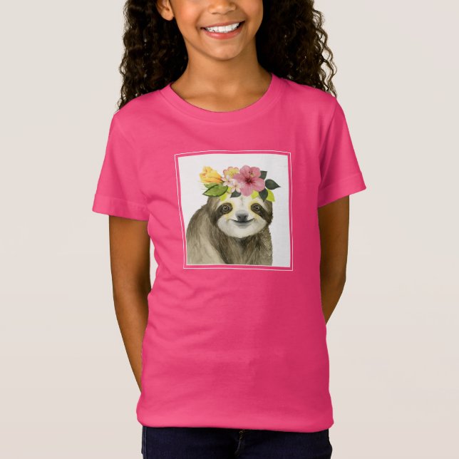 Tropical Halo | Sweet Sloth T-Shirt (Vorderseite)
