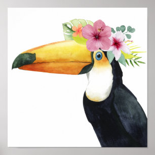 Tropical Halo - Toucan Poster