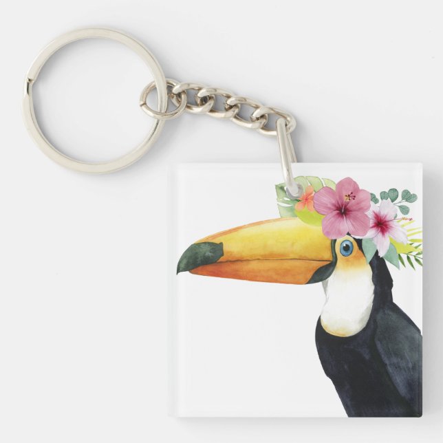 Tropical Halo - Toucan Schlüsselanhänger (Vorderseite)