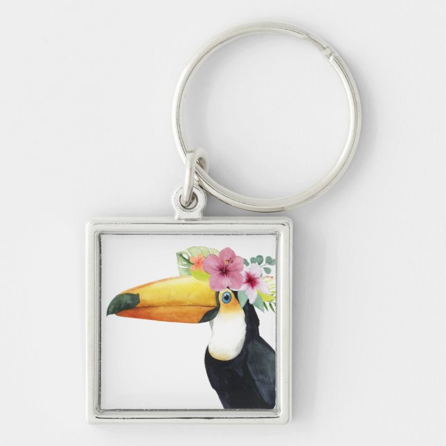 Tropical Halo - Toucan Schlüsselanhänger (Vorne)