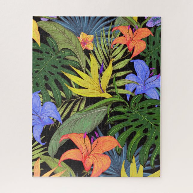 Tropical Hawaii Aloha Blume Graphic (Vertikal)