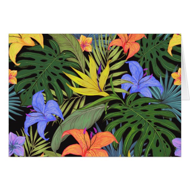 Tropical Hawaii Aloha Blume Graphic (Vorderseite (Horizontal))